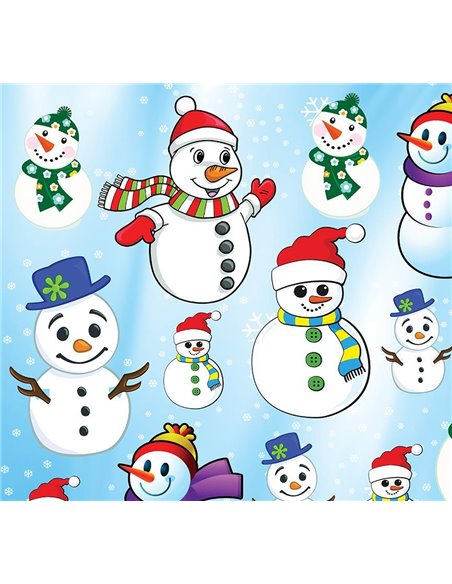 Χαρτόνι "χιονάνθρωπος" 50x70εκ. 300γρ.