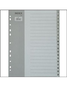 Διαχωριστικά πλαστικά ντοσιέ Α4 Α-Ζ