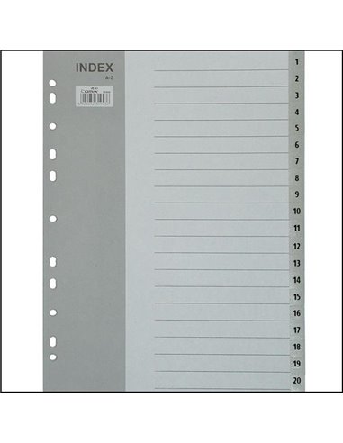 Διαχωριστικά πλαστικά ντοσιέ Α4 Α-Ζ