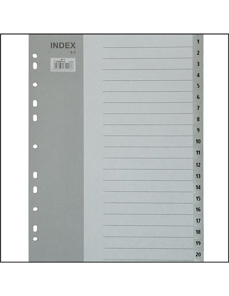 Διαχωριστικά πλαστικά ντοσιέ Α4 Α-Ζ