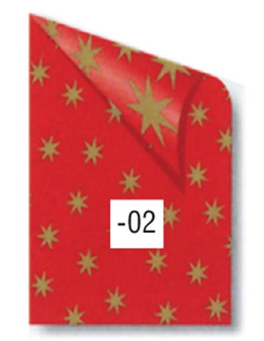 Rainbow χαρτόνι κόκκινο με χρυσά αστέρια 50x70εκ.