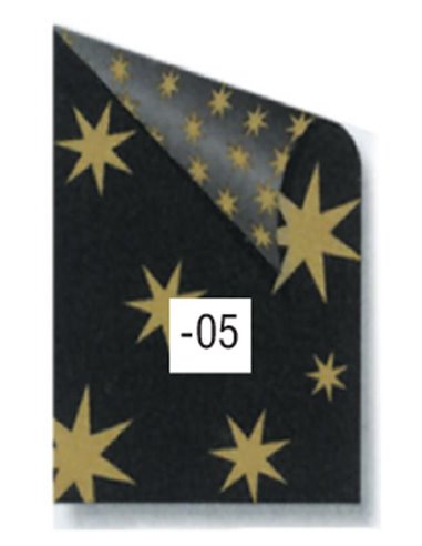 Rainbow χαρτόνι μαύρο με χρυσά αστέρια 50x70εκ.