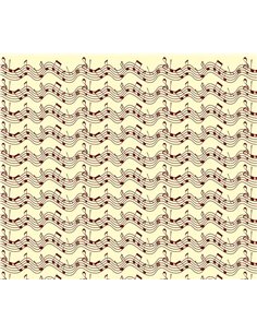 Χαρτόνι "νότες" 50x70εκ. 300γρ.