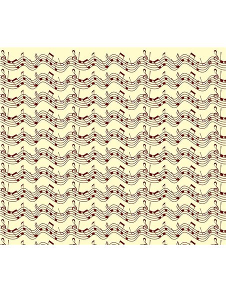 Χαρτόνι "νότες" 50x70εκ. 300γρ.