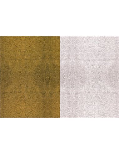 Rainbow χαρτόνι "καφέ-λευκή γούνα " 300γρ. 50x70εκ.