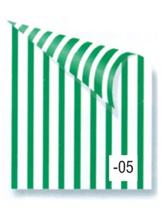 Rainbow χαρτόνι ριγέ πράσινο-λευκό 2 όψεων 50x70εκ.