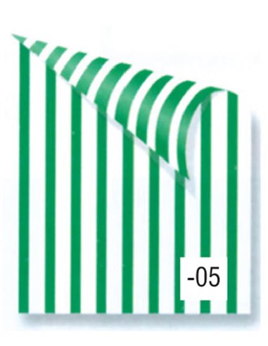 Rainbow χαρτόνι ριγέ πράσινο-λευκό 2 όψεων 50x70εκ.