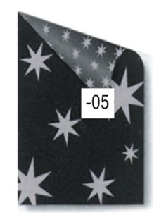 Rainbow χαρτόνι μαύρο με ασημί αστέρια 50x70εκ.