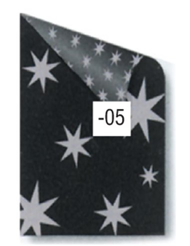 Rainbow χαρτόνι μαύρο με ασημί αστέρια 50x70εκ.