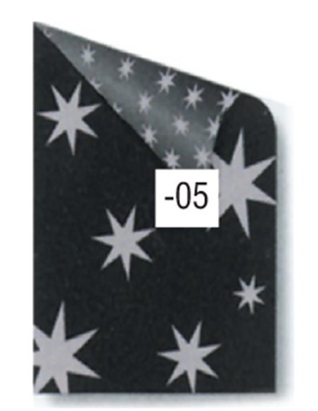 Rainbow χαρτόνι μαύρο με ασημί αστέρια 50x70εκ.