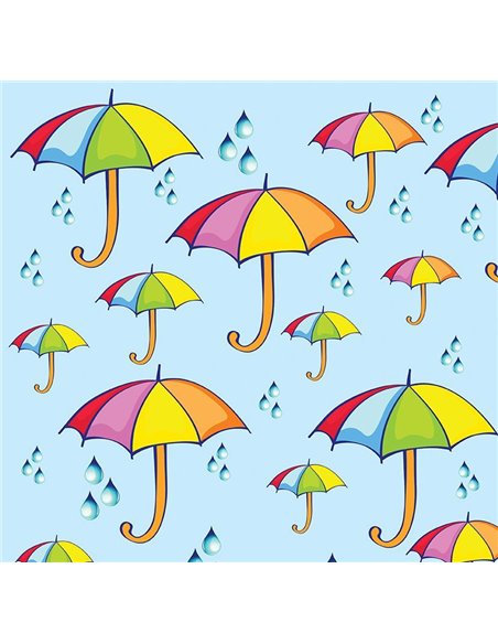 Χαρτόνι "ομπρέλες" 50x70εκ. 300γρ.