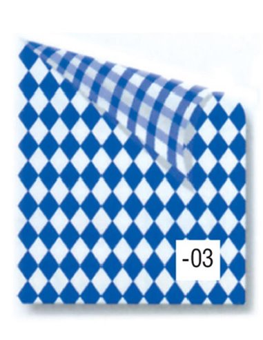 Rainbow χαρτόνι καρό μπλε-λευκό 2 όψεων 50x70εκ.