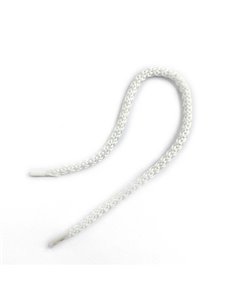 Κορδόνι για χερούλι τσάντας 35εκ., με πλαστικούς ακροδέκτες,  λευκό