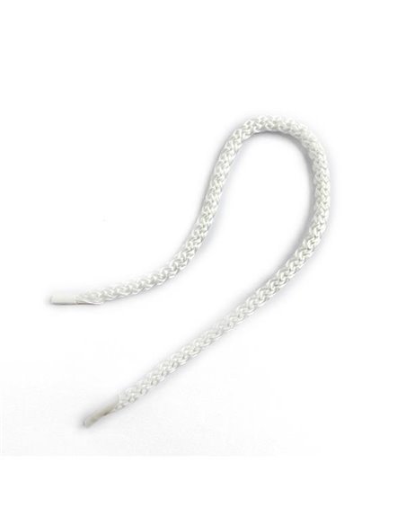 Κορδόνι για χερούλι τσάντας 35εκ., με πλαστικούς ακροδέκτες,  λευκό