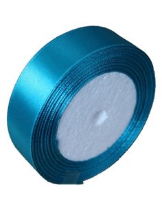 Κορδέλα σατέν με ούγια τυρκουάζ 2,5εκ. x 22μ.