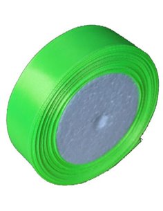 Κορδέλα σατέν με ούγια λαχανί 2,5εκ. x 22μ.