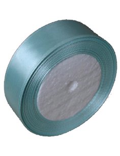 Κορδέλα σατέν με ούγια γαλάζια 2,5εκ. x 22μ.