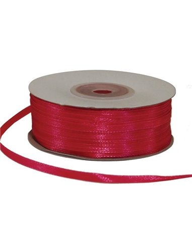 Κορδέλα σατέν διπλής όψης με ούγια φουξ 3χιλ.x100μ.