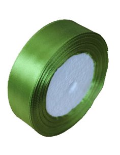 Κορδέλα σατέν με ούγια ανοιχτό πράσινο 2,5εκ. x 22μ.