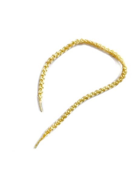 Κορδόνι για χερούλι τσάντας 35εκ., με πλαστικούς ακροδέκτες,  χρυσό