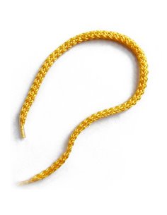 Κορδόνι για χερούλι τσάντας 35εκ., με πλαστικούς ακροδέκτες,  μουσταρδί