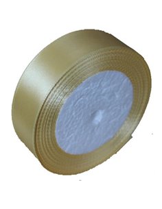 Κορδέλα σατέν με ούγια μπεζ 2,5εκ. x 22μ.