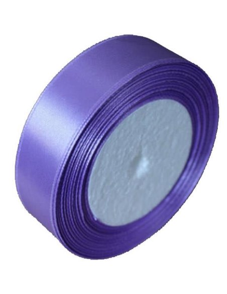 Κορδέλα σατέν με ούγια ανοιχτό μωβ 2,5εκ. x 22μ.