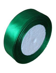 Κορδέλα σατέν με ούγια πράσινη 2,5εκ. x 22μ.