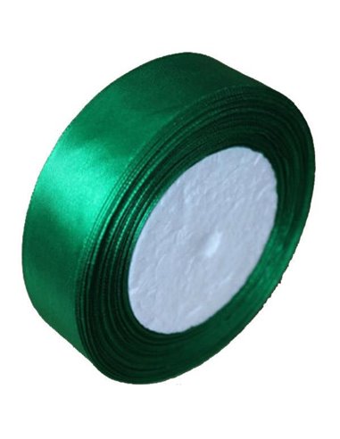 Κορδέλα σατέν με ούγια πράσινη 2,5εκ. x 22μ.