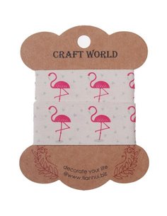 Κορδέλα φλαμίνγκο  2,5εκ. x 2 μέτρα