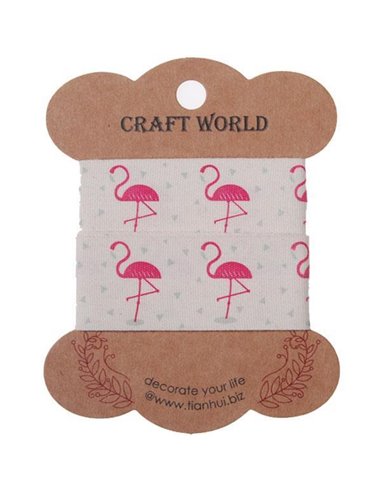 Κορδέλα φλαμίνγκο  2,5εκ. x 2 μέτρα