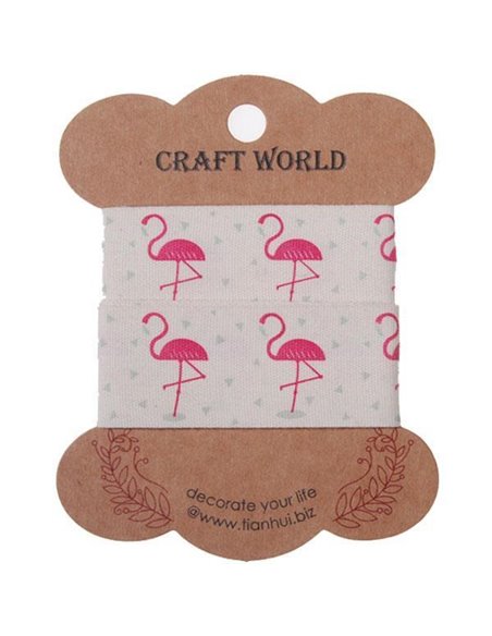 Κορδέλα φλαμίνγκο  2,5εκ. x 2 μέτρα