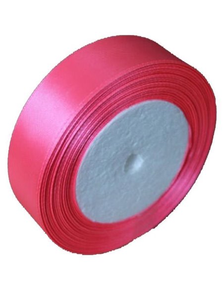 Κορδέλα σατέν με ούγια σκ. ροζ 2,5εκ. x 22μ.