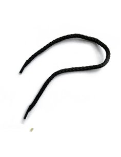 Κορδόνι για χερούλι τσάντας 35εκ., με πλαστικούς ακροδέκτες,  μαύρο