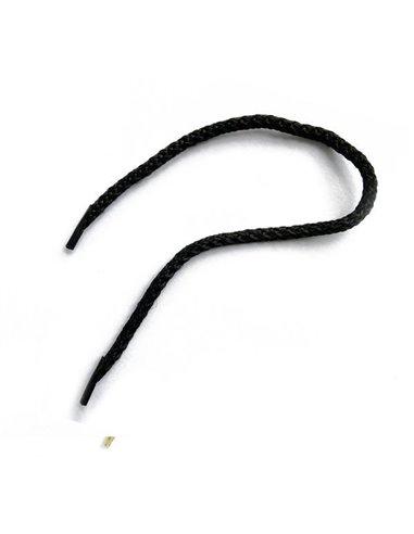 Κορδόνι για χερούλι τσάντας 35εκ., με πλαστικούς ακροδέκτες,  μαύρο