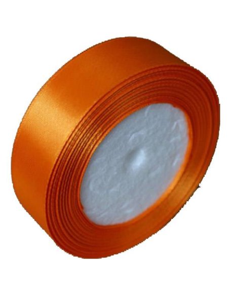 Κορδέλα σατέν με ούγια πορτοκαλί  2,5εκ. x 22μ.