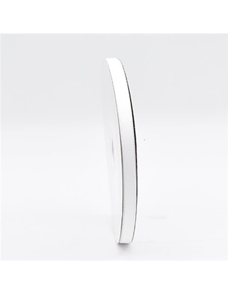 Κορδέλα γκρο 0,60x91εκ, λευκό χρώμα