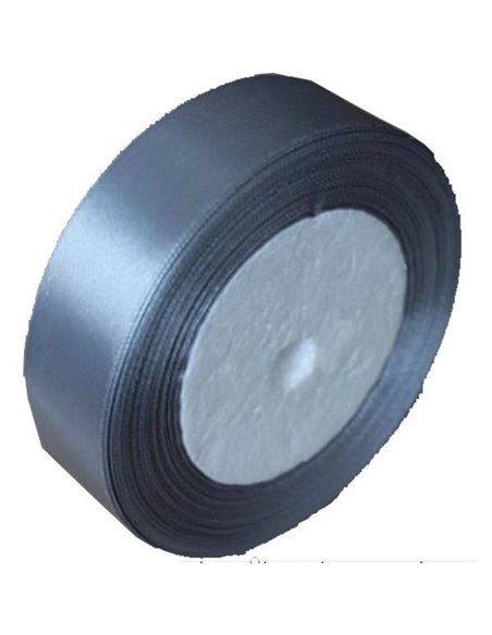 Κορδέλα σατέν με ούγια γκρι 2,5εκ. x 22μ.