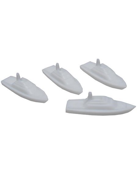 Βάρκες πλαστικές μακέτας μήκος 3 εκ. (4 τεμ.)