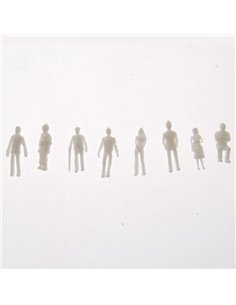 Ανθρώπινες φιγούρες μακέτας πλαστικές 1:200 ύψους 0,9εκ. (20 τεμ.)