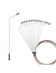 Φωτιστικό μακέτας μεταλλικό 1:75 θερμό φως Υ14.2εκ.