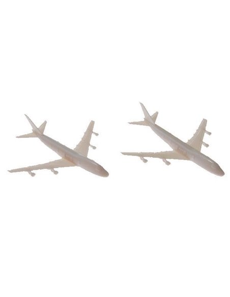 Αεροπλάνα πλαστικά μακέτας μήκος 5,5εκ. (4 τεμ.)
