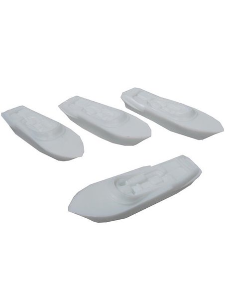 Βάρκες πλαστικές μακέτας μήκος 6,5εκ. (4 τεμ.)