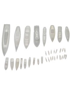 Σετ βάρκες πλαστικές μακέτας (35τεμ.)