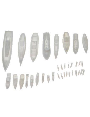 Σετ βάρκες πλαστικές μακέτας (35τεμ.)