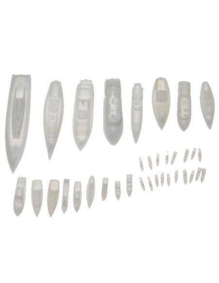 Σετ βάρκες πλαστικές μακέτας (35τεμ.)