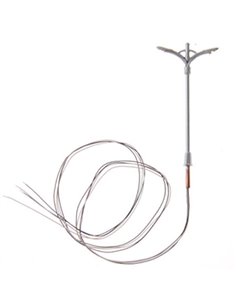 Φωτισμός υπαίθριος μεταλλικός μακέτας 1:100 ύψους 10εκ.( 5τεμ.)