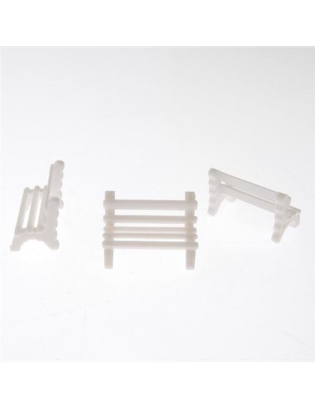 Παγκάκια μακέτας πλαστικά 1:100 μήκος 2,2εκ. (5τεμ.)