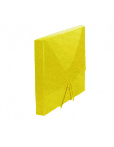 Comix κουτί με λάστιχο PP κίτρινο Α4 Y32x24x3.2εκ.