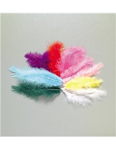 Φτερά μαραμπού 6-10εκ.. 120τεμ. σε διάφορα χρώματα